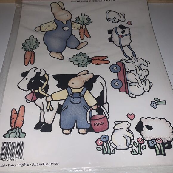 Daisy Kingdom Iron On Transfers Farmyard Friends #6414 Craft Applique 1989 - Picture 4 of 8